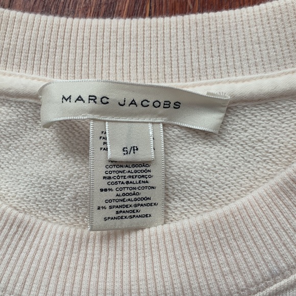 Marc by Marc Jacobs Sequin heart patch sweatshirt Size S - Picture 2 of 4